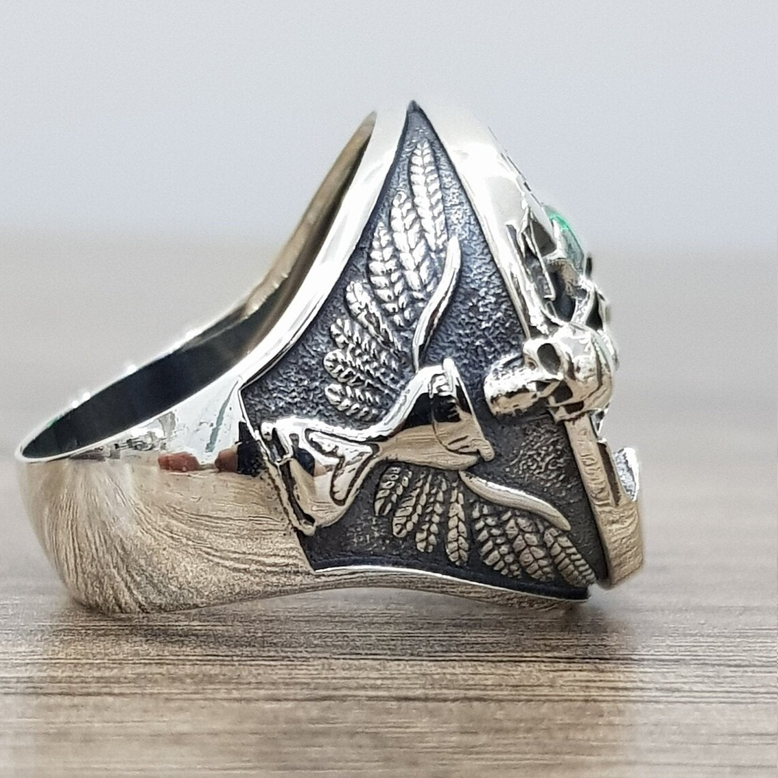 Buvala™-Memorial Mori Skull Sterling Silver Ring