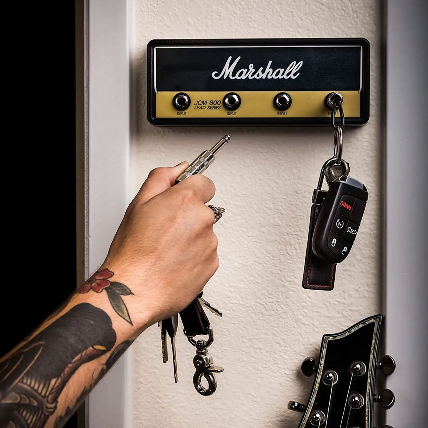 Buvala™-⏰ 🎸🔑Musical Jack Rack Key Holder-Guitarist's Key Organizer