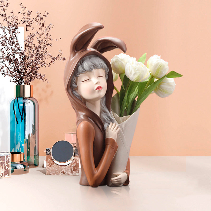 Buvala™-Bunny Girl Vase