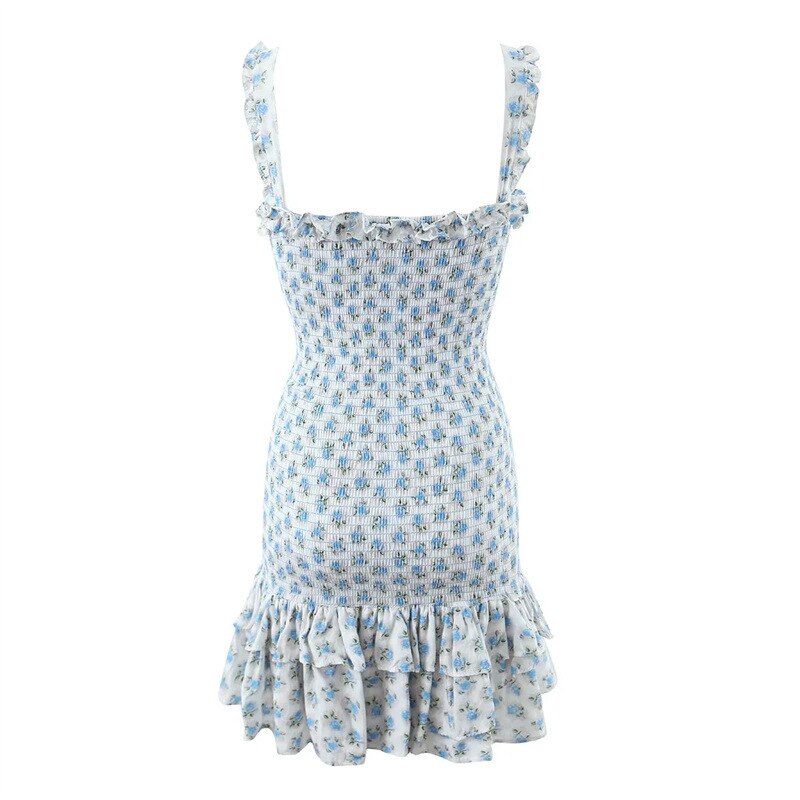 Buvala™-Flirty Ruffle Sleeveless A-line Mini Dress - Perfect for a Stylish Summer Look