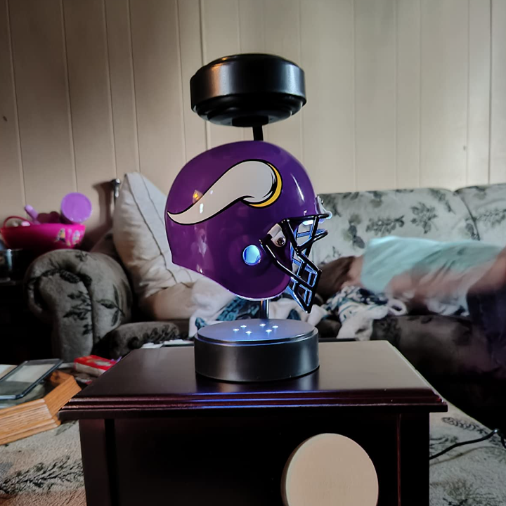 Buvala™-NFL Rotating Levitating Hover Helmet With LED Lighting & Hover Football With Bluetooth Speaker