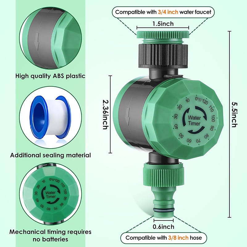 Buvala™-🔥2024 SALE - Mechanical Watering Hose Timer (Up to 120Min)