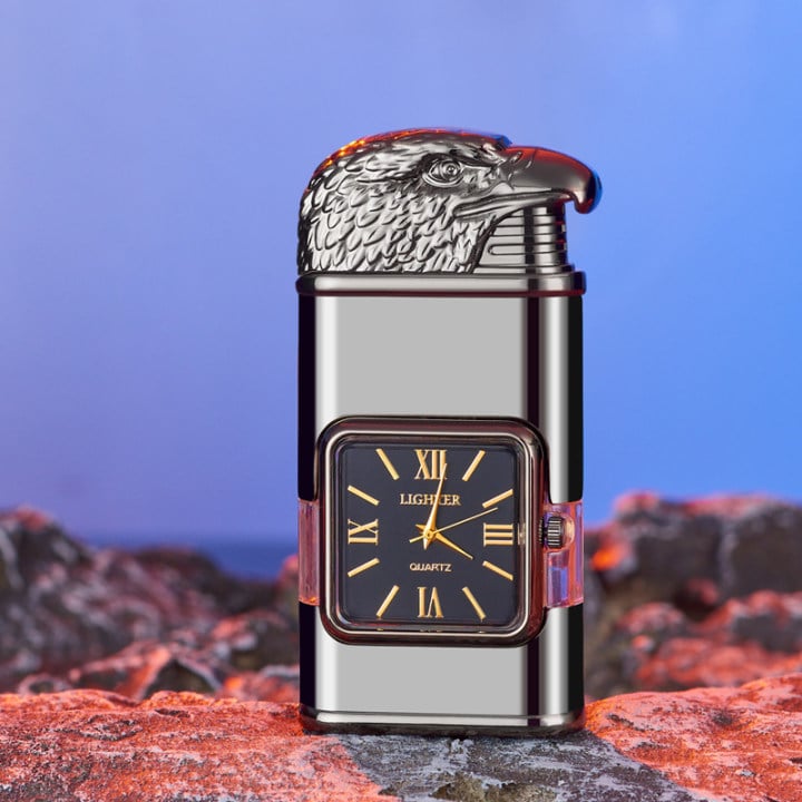 Buvala™-Windproof Lighter Vintage Watch Bezel Jet flame Torch