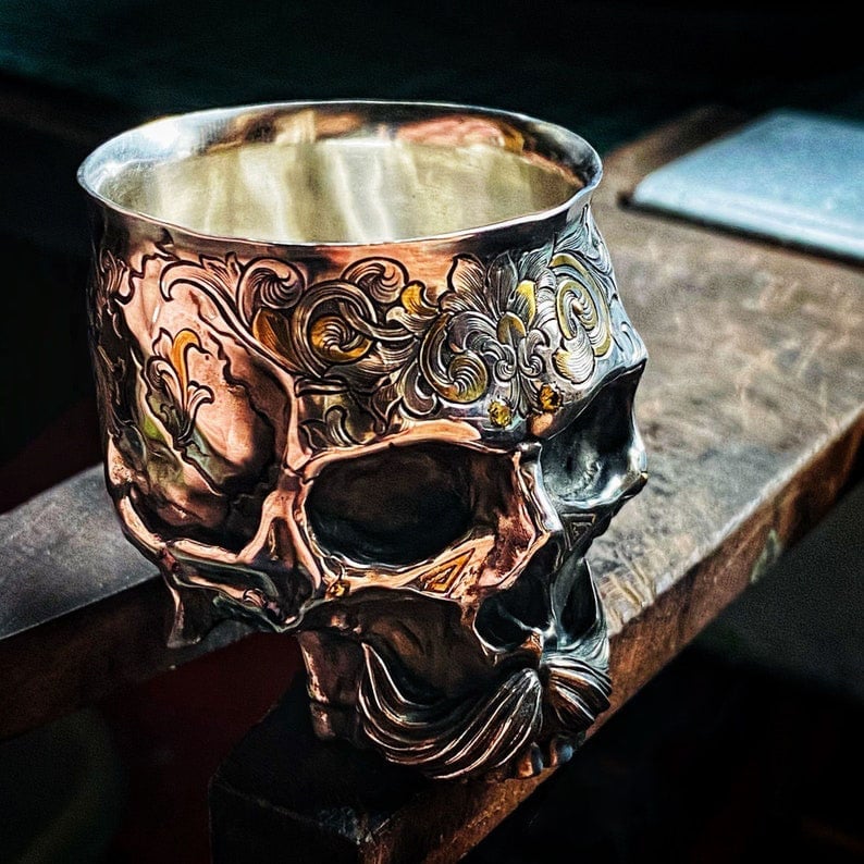 Buvala™-Holy Grail of life - Handmade Silver Wine Cup