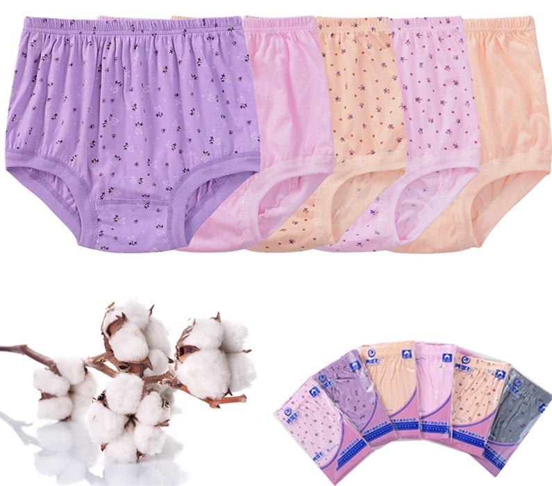 Buvala™-High-Waist Ladies Cotton Panties Plus Sizes💥5pcs Only $24.98 Today🔥