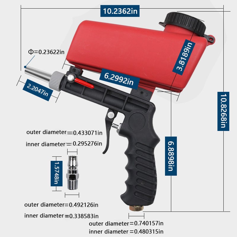 Buvala™-🔥Summer Hot Sale Promotion-49% OFF✨-Portable Pneumatic Sandblasting Gun