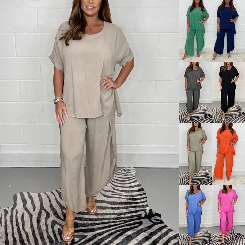 Buvala™-Hot Sale 48% OFF💖Floaty 2 Piece Sleeved Trouser Set