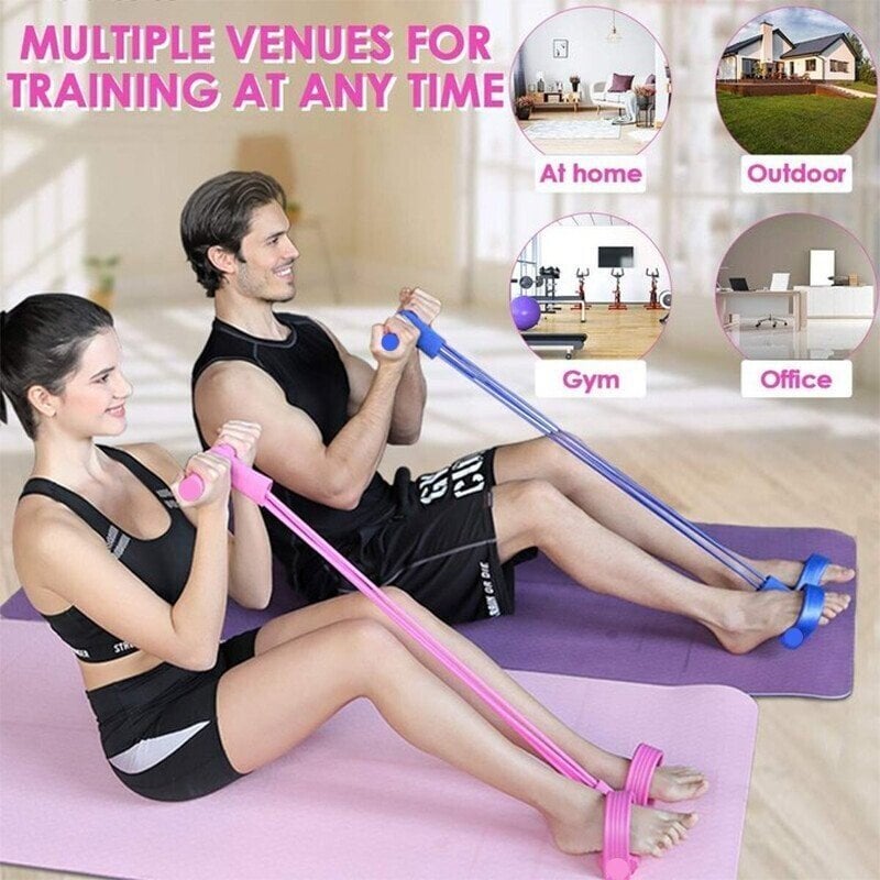 Buvala™-49% OFF🔥32 Fitness Resistance Bands-4 Tube Pedal Ankle Puller