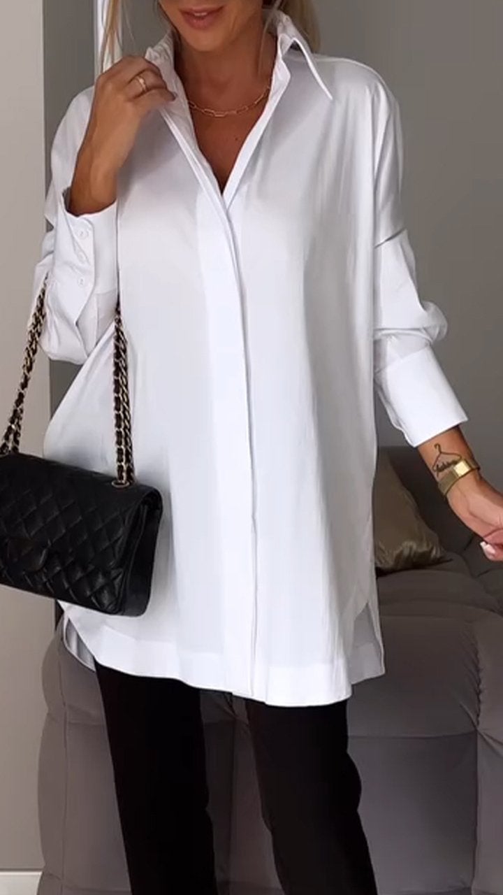 Buvala™-Lapel Slit Shirt-buy 2 free shipping