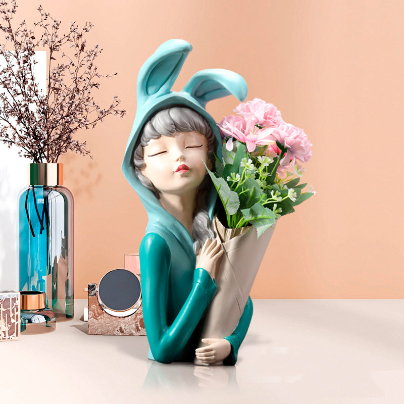 Buvala™-Bunny Girl Vase