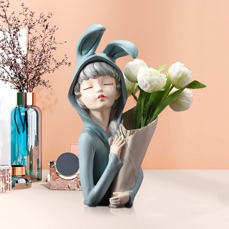 Buvala™-Bunny Girl Vase