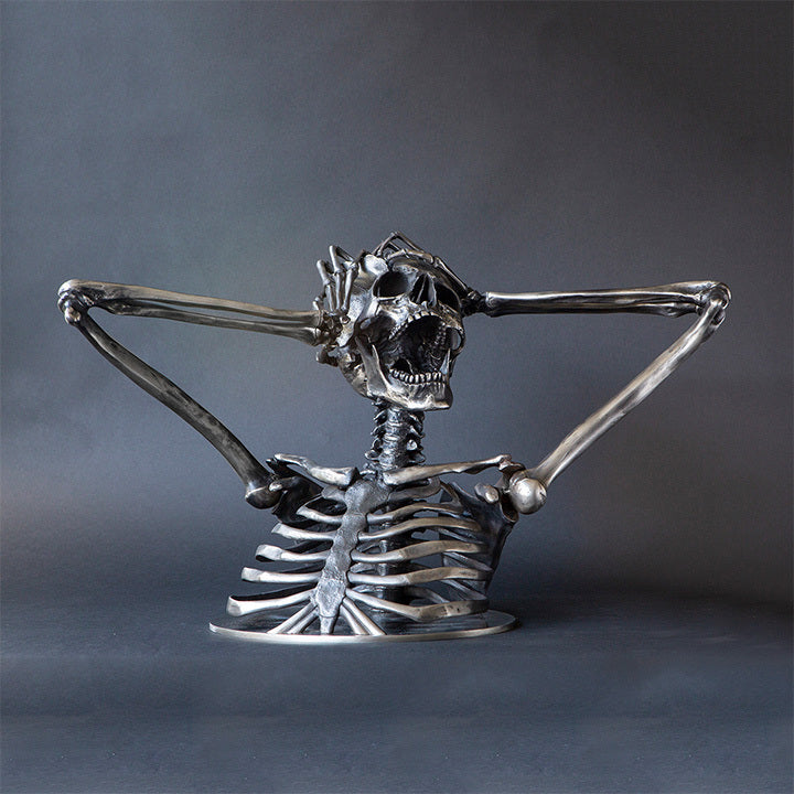 Buvala™-Break the Rules Madness Skeleton Bust Sculpture