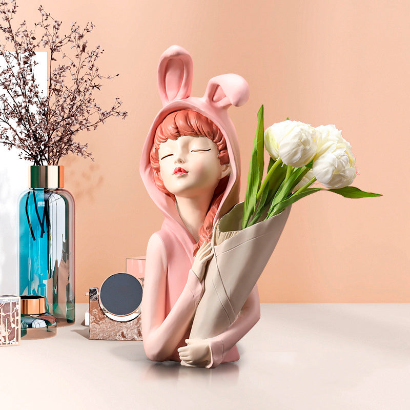 Buvala™-Bunny Girl Vase