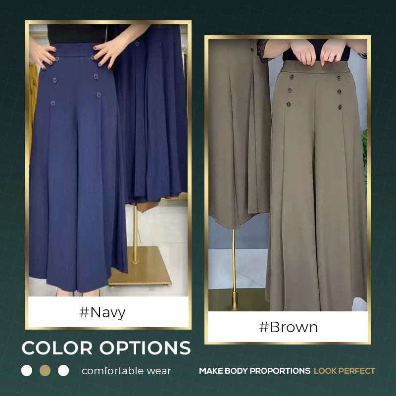 Buvala™-🔥LAST DAY 49% OFF - [Comfort and Slim] Stylish Pleated Wide-leg Pants