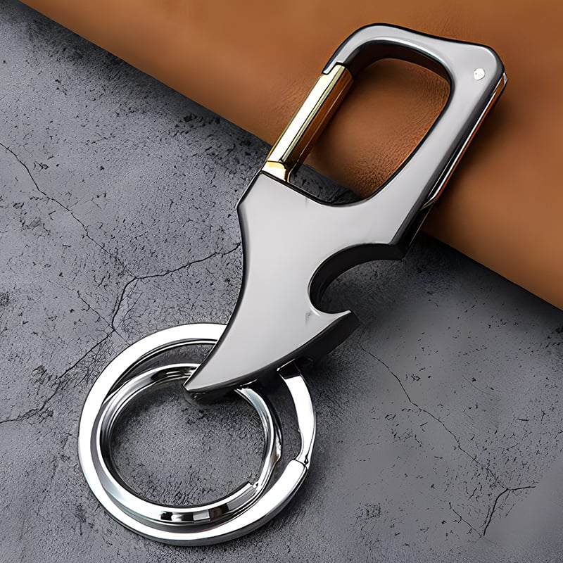 Buvala™-🔥49% OFF🔥Multifunctional pendant bottle opener metal double ring key chain