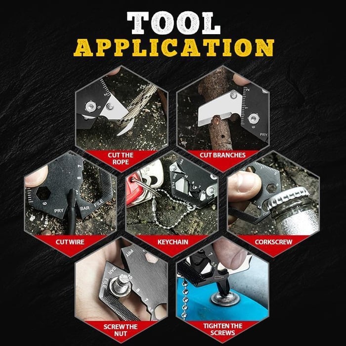 Buvala™-Multifunctional Hexagon Coin Outdoor Tool -✨Buy More Save More