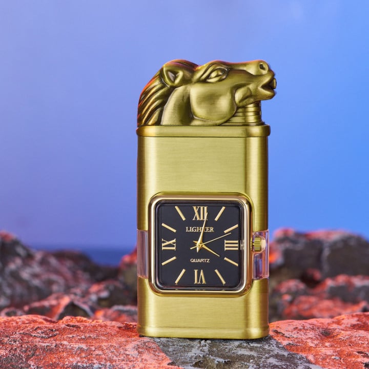 Buvala™-Windproof Lighter Vintage Watch Bezel Jet flame Torch