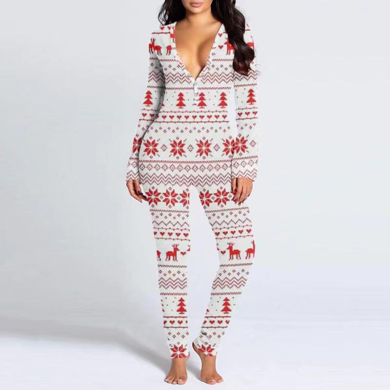 🎄Christmas Button Flap Sexy Jumpsuit For Women🎁