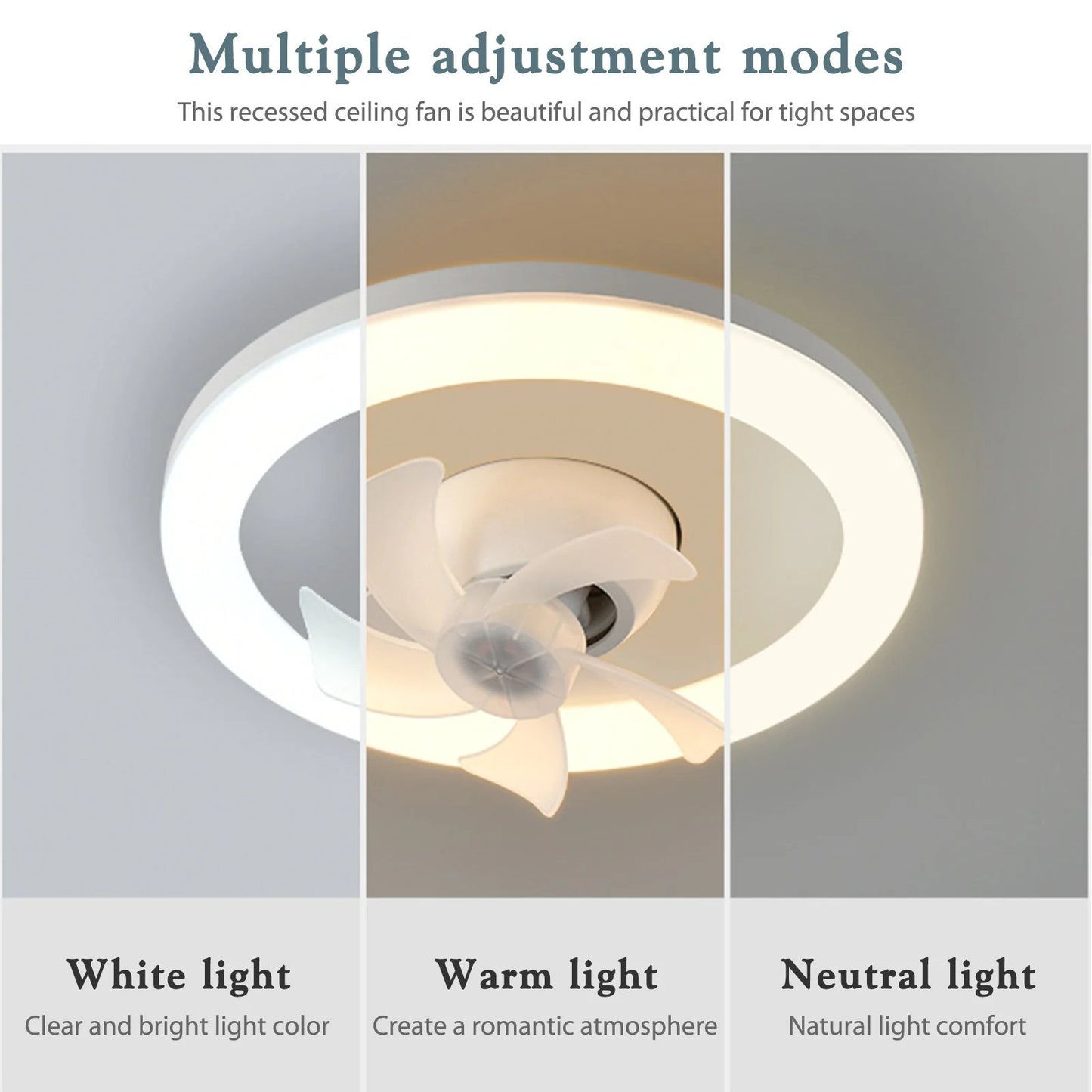 Buvala™-Fast Shipping Worldwide - LED Swing Head Fan Light