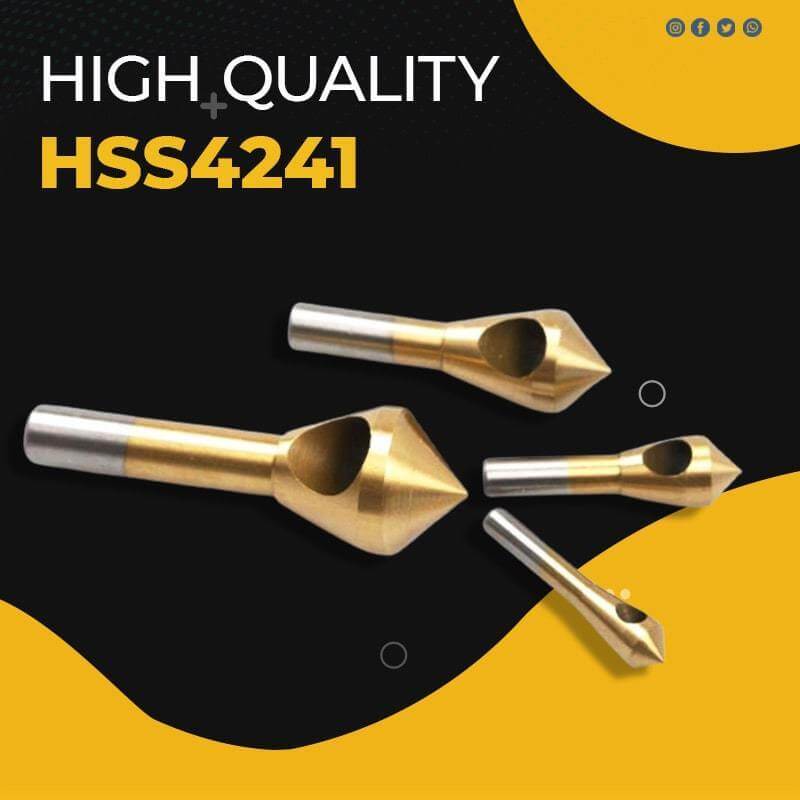 Buvala™-🔥Titanium Coated Countersink Chamfer Tool(4 PCS)