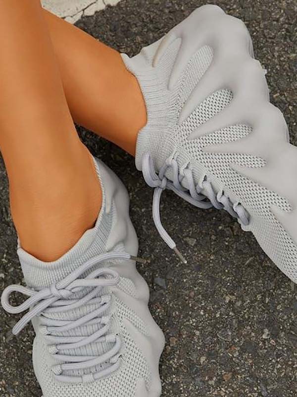 Buvala™-Lace-up Knit Breathable Sneakers