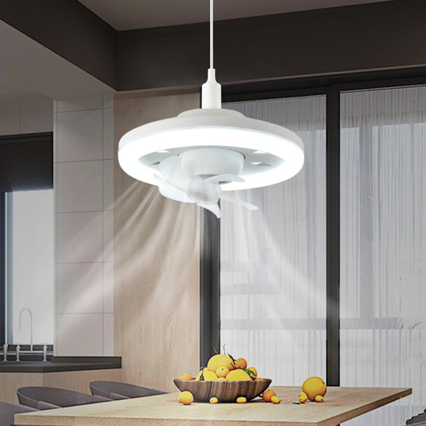 Buvala™-Fast Shipping Worldwide - LED Swing Head Fan Light