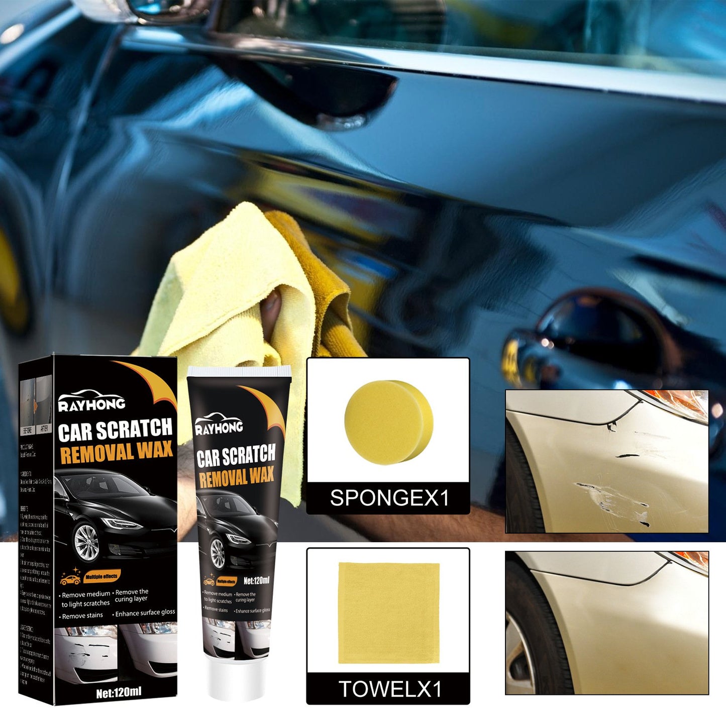 Buvala™-🔥49%🔥Car scratch repair wax🧨A must-have brand new car in the New Year