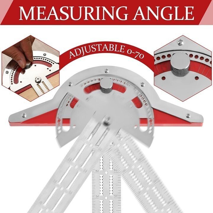 Buvala™-🔧Ultra Precision Marking Ruler Square T Type Woodworking Scriber Measuring Tool