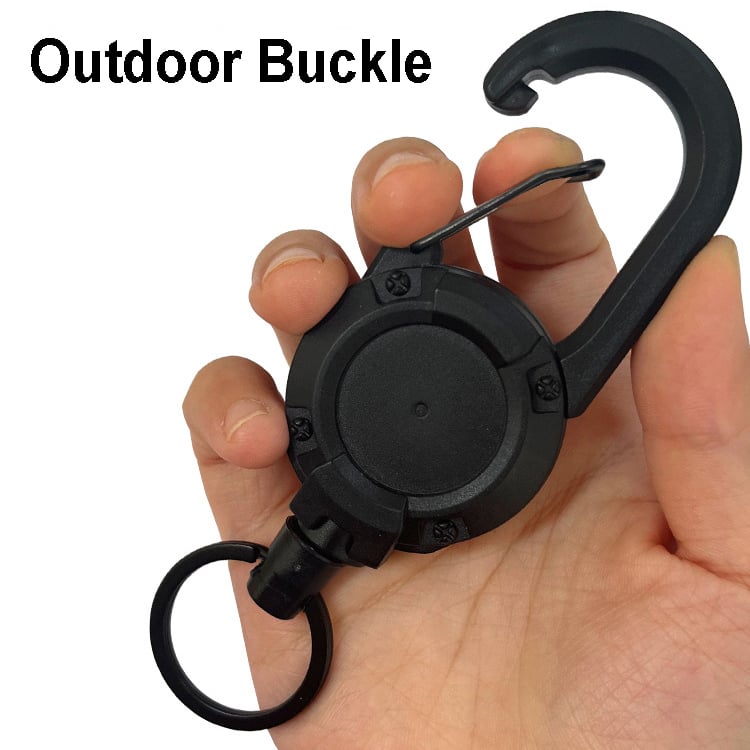 Buvala™-💥49% OFF💥Outdoor Automatic Retractable Wire Rope Luya Tactical Keychain